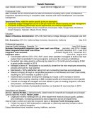 Student MBA Resume Sample