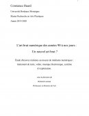 L'art brut numérique de 1990 à nos jours : un nouvel art brut ?