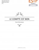 Rapport de stage Le compte est bon