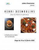 Rapport de stage en pâtisserie