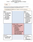 Analyse d'activité de soins en chirurgie vasculaire, throcique et urologique