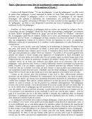 La pédagogie comme trajet qui conduit l'élève de la maison à l'école ?