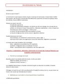 CM de sociologie du travail