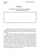 La séparation des pouvoirs est-elle un préalable	nécessaire à la démocratie ?