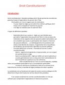 Droit consitutionnel L1