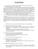 Commentaire arrêt Koné