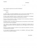 Lettre demande de stage ambulance