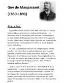 Biographie de Guy de Maupassant