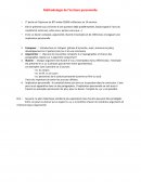 Méthodologie écriture personnelle