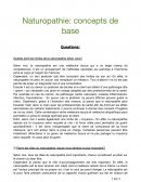 Naturopathie: concepts de base