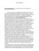 La constitution permet-elle de garantir la séparation des pouvoirs ?