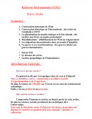 Cours de Relations internationales