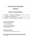 Calculer les cotisations sociales