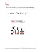 Dossier d'exploitation