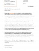 Candidature au concours infirmier