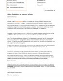 Candidature au concours infirmier