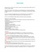 Projet de soins centre hospitalier