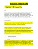 Histoire médiévale, l'empire Byzantin