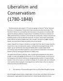 Liberalism and Conservatism (1780-1848)
