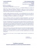 Lettre de motivation contrat pro DDES