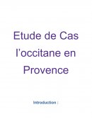 Etude de cas l'occitane En Provence (Diagnostic stratégique)