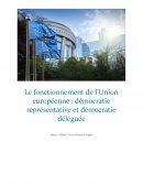 Le fonctionnement de l’Union européenne : démocratie représentative et démocratie déléguée