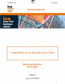 L'exportation de vin français vers la Chine
