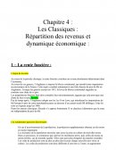 Histoire de la pensée économique - Répartition des revenus et dynamique économique