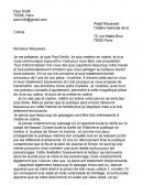 Lettre à monsieur Mouawad, exercice d'appropriation Français