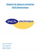 Rapport de stage en entreprise IACA Electronique