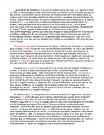 La Piece De Jean Luc Lagarce Contient Elle Veritablement Un Drame Fiche Lg31220