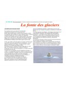 La fonte des glaciers