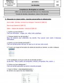 Compétences développées en activités