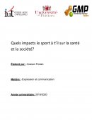 Quels impacts le sport a-t-il sur la santé et la société?