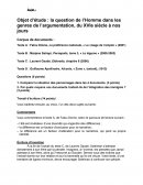 La question de l’Homme dans les genres de l’argumentation, du XVIe siècle à nos jours