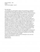 Application to an internship
