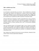 Lettre de motivation exemple