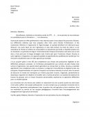 Lettre de motivation ingénieur