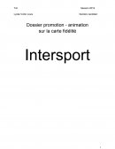 Dossier animation intersport bac pro commerce