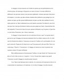 Le langage