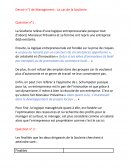 Management devoir n°1 : le cas de la Soulterie