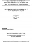 Production et fournitures de services informatiques