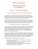 Droit constitutionnel : la constitution