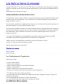 Précautions standard d'hygiène