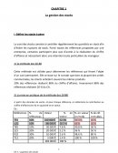 La gestion des stocks