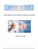 Rapport de stage cardiologie 3e