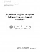 Rapport de stage en entreprise Pullman Toulouse Airport