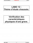 Vérification des caractéristiques physiques d’une grave