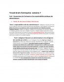 Sujet : Gouvernance de l’entreprise et les responsabilités juridiques des administrateurs.