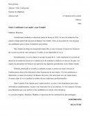 Lettre de motivation, candidature à un emploi